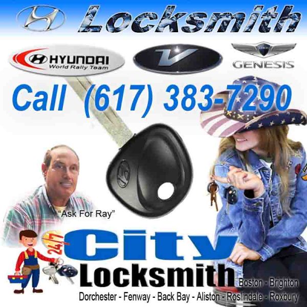 Locksmith Back Bay Hyundai – Call Ray (617) 383-7290
