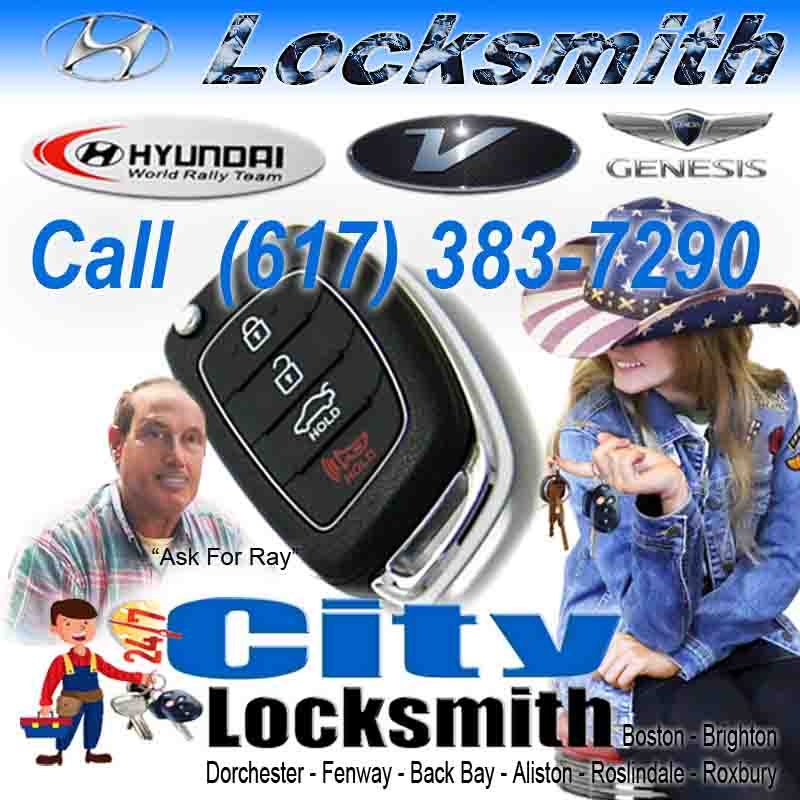 Locksmith Boston Hyundai  – Call City Ask Ray 617-383-7290