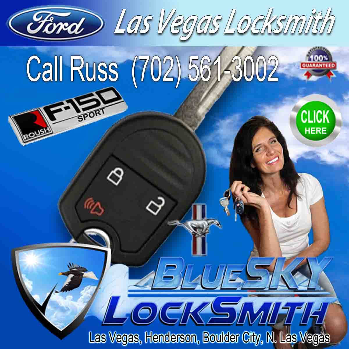 Car Key Locksmith Ford – Call Russ 702-561-3002