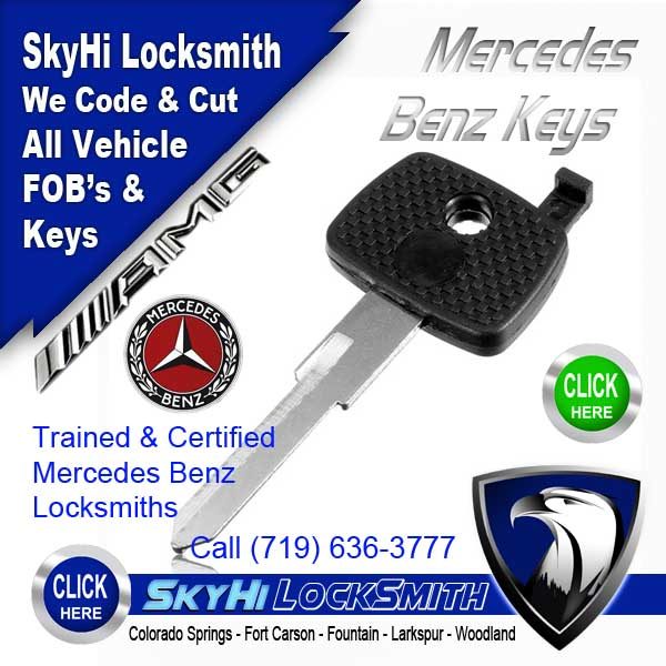 Mercedes Key Locksmith SkyHi Colorado Springs 719-636-3777